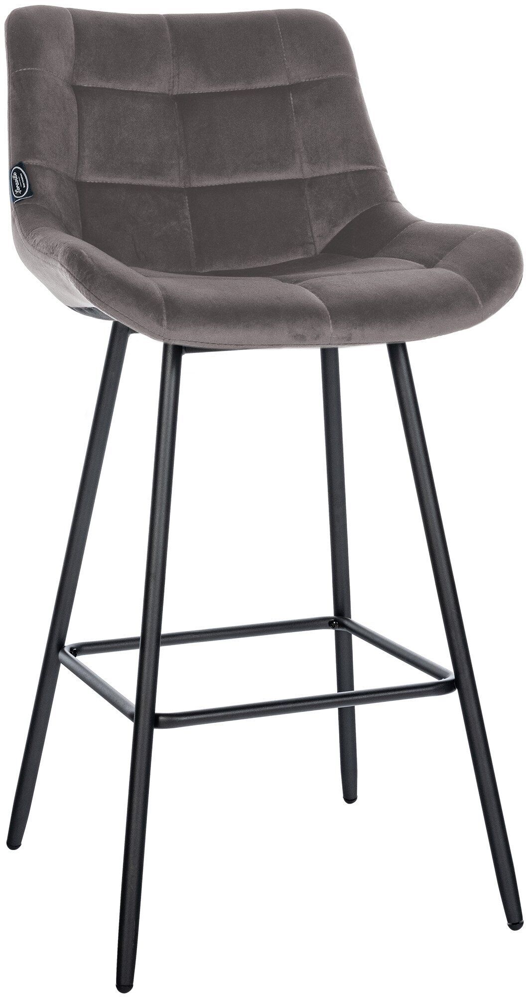 Barhocker Weston Samt, grau