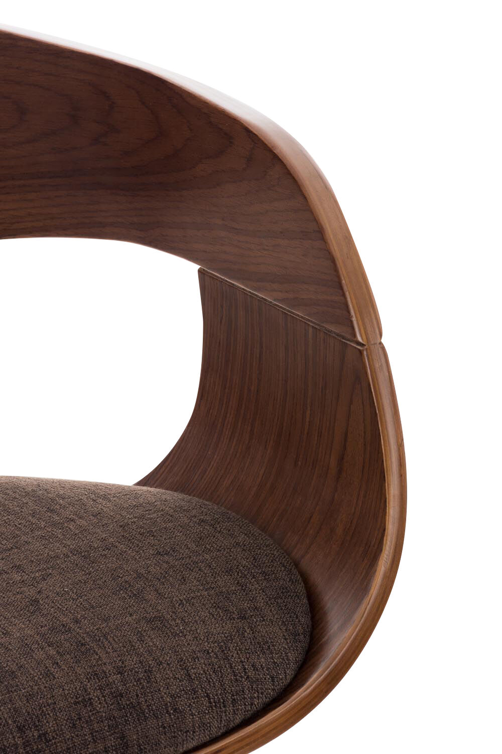 2er Set Barhocker Kingston C Stoff, walnuss/braun