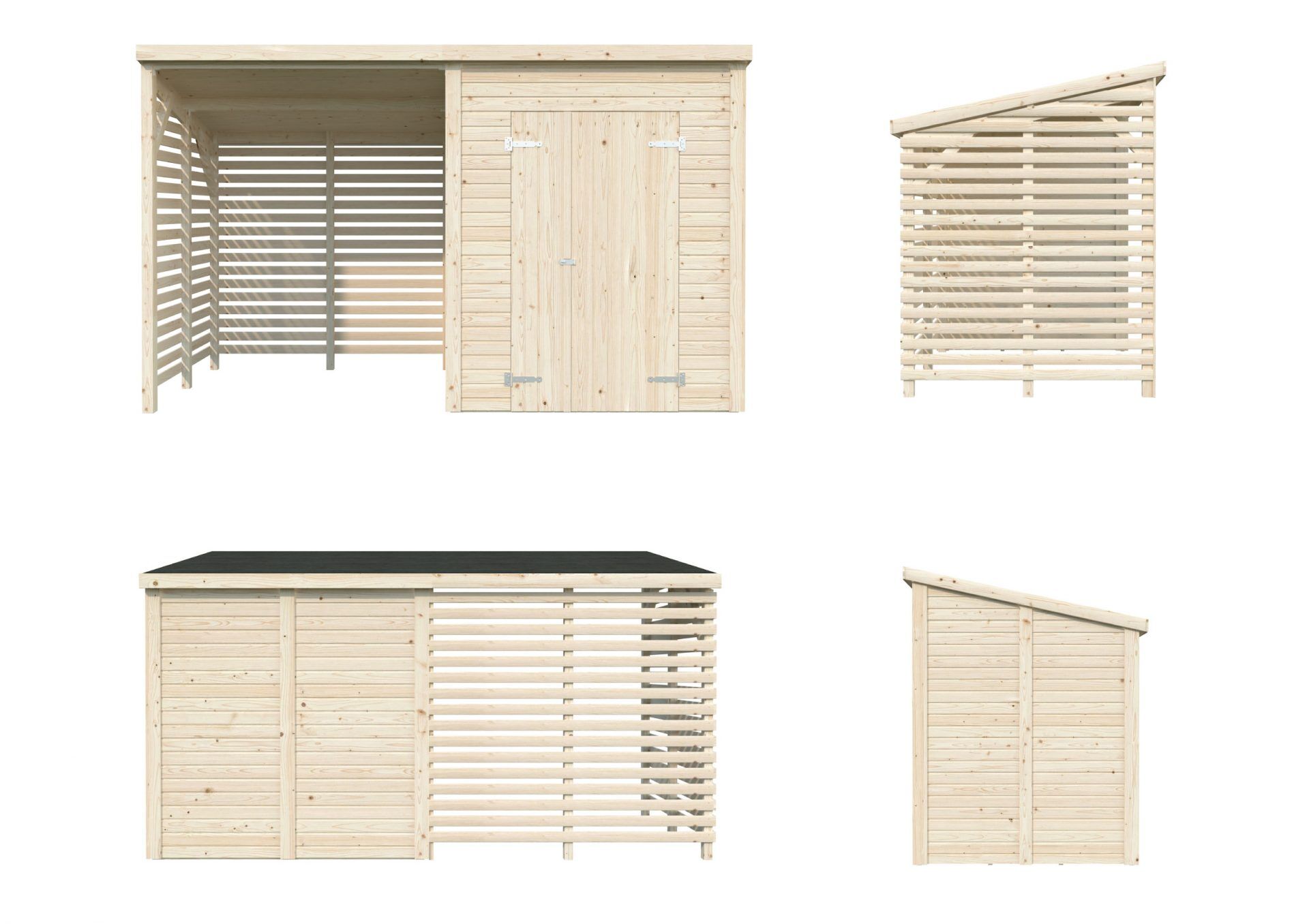 Palmako Gerätehaus Leif 3,0+2,9 m²