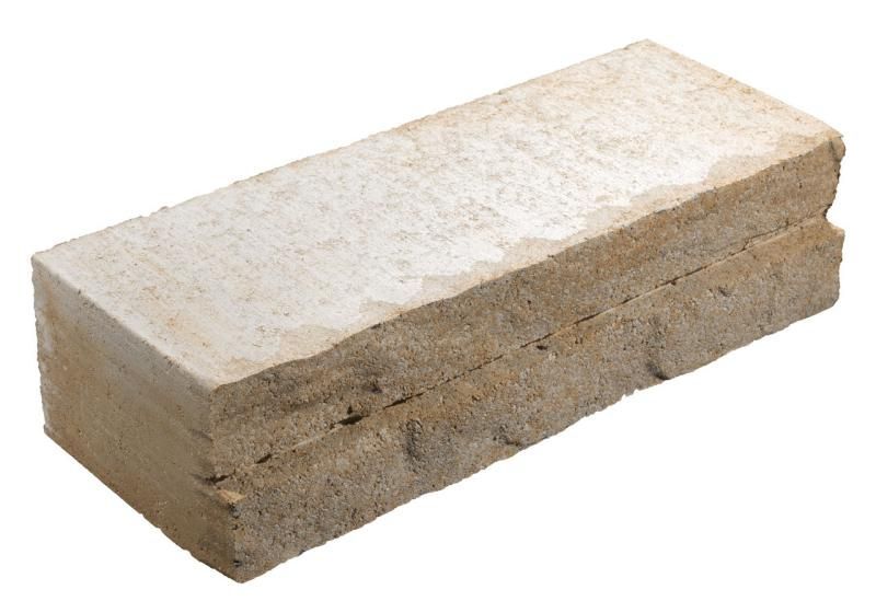 Mauerstein Cremona Landhausmauer, Mischformat, Sahara-Weiß Melange