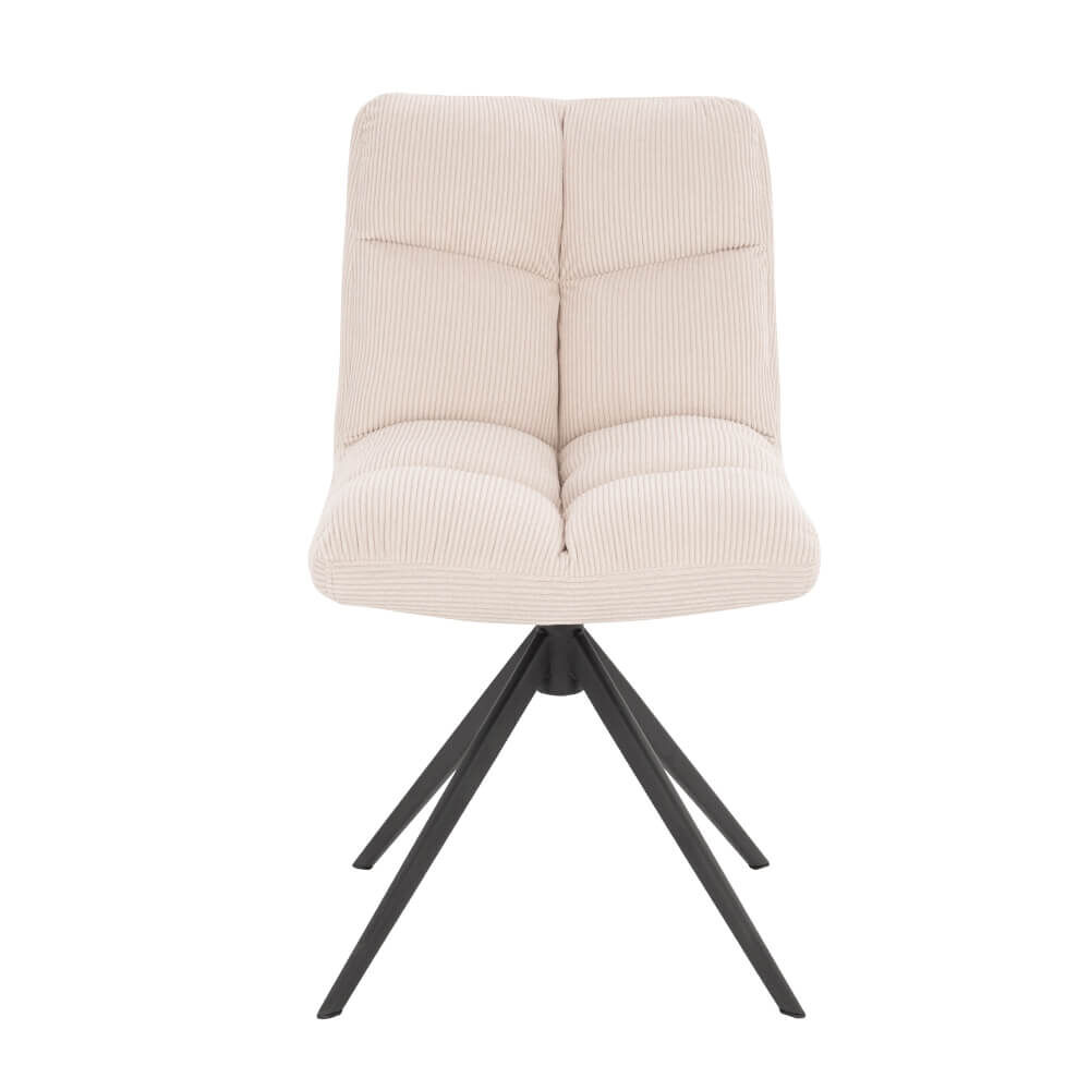 Esszimmerstuhl drehbar CordNODA – 6er Set Creme