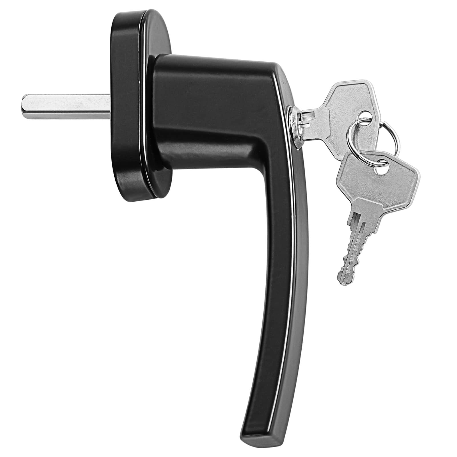 Fenstergriff 2er-Set Schwarz abschließbar