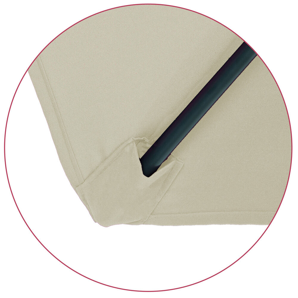 Sonnenschirm Beige Alu Ø300cm UV-Schutz 80+