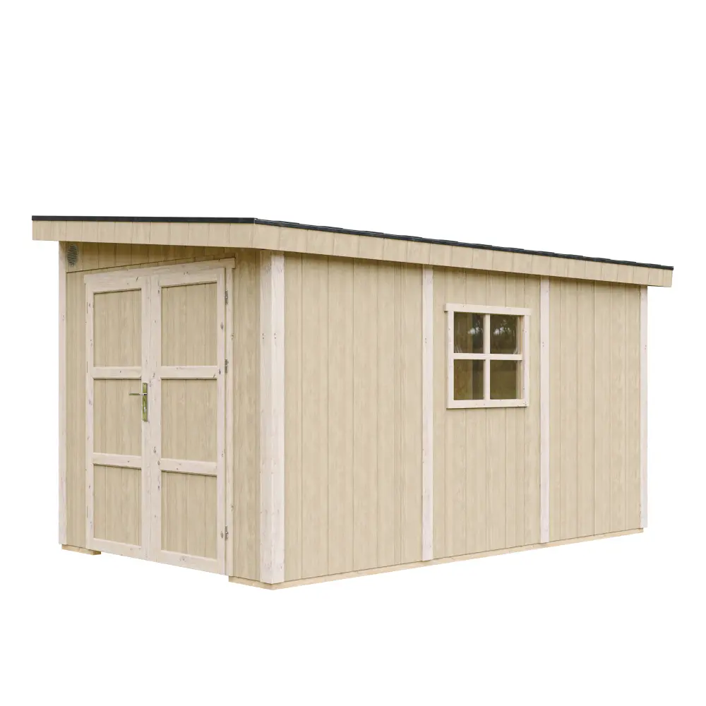 Pultdach Gartenhaus Norge 11 mit LP® SmartSide® M939B – 236 x 368 cm – 9 m2