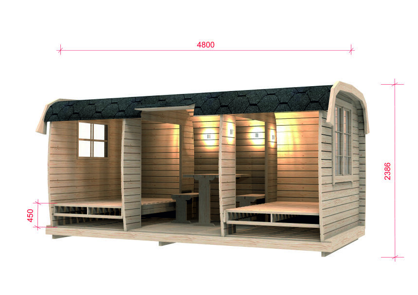 Camping Bus Tromso 230x480, Bausatz