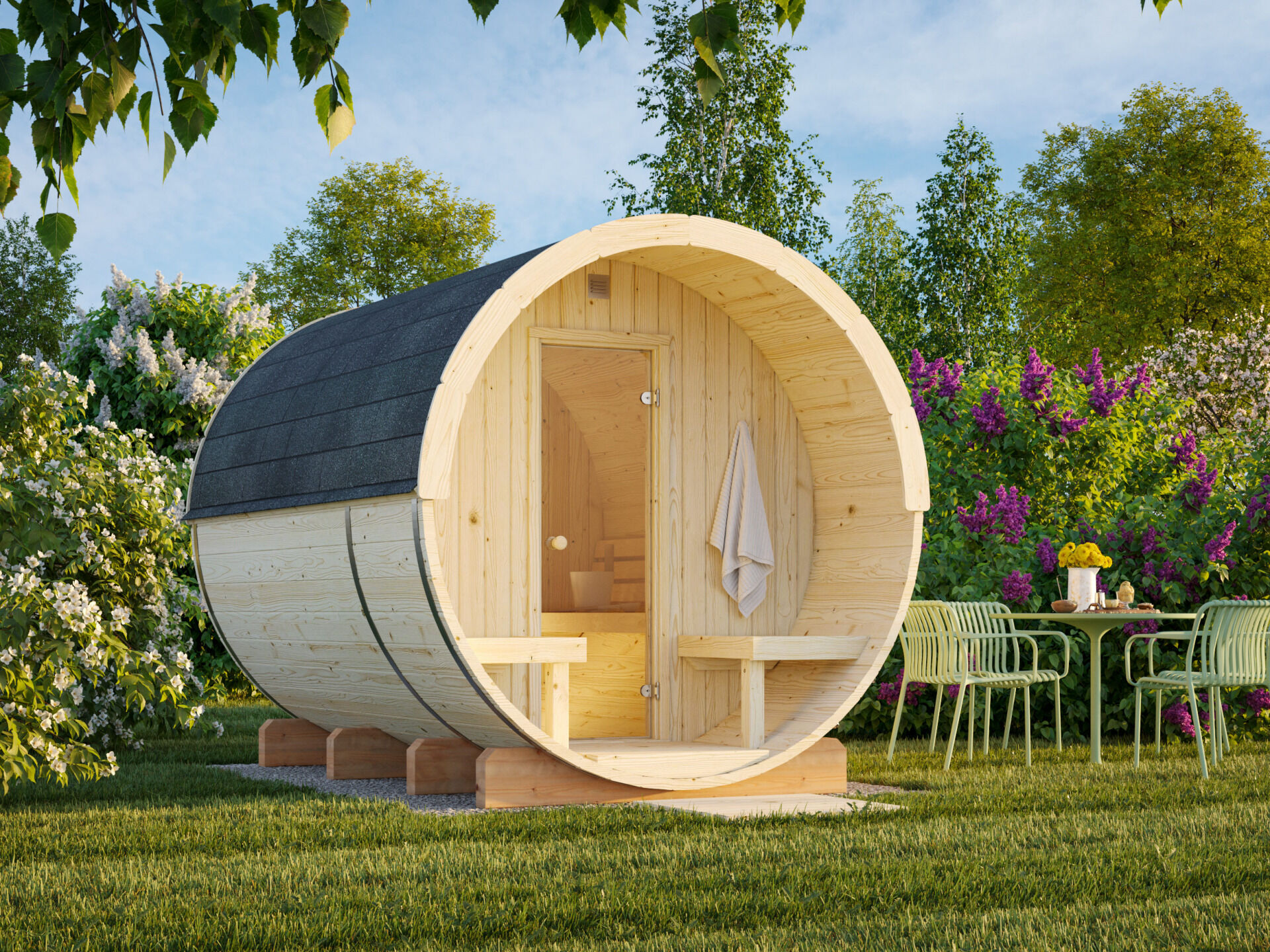 Palmako Saunafass Anita 1,6+0,7 m²