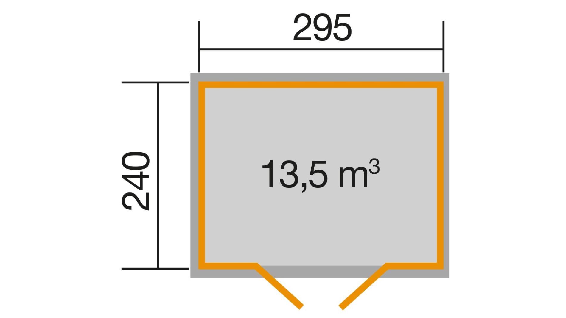 weka Gartenhaus 219 - 3,2x2,8m