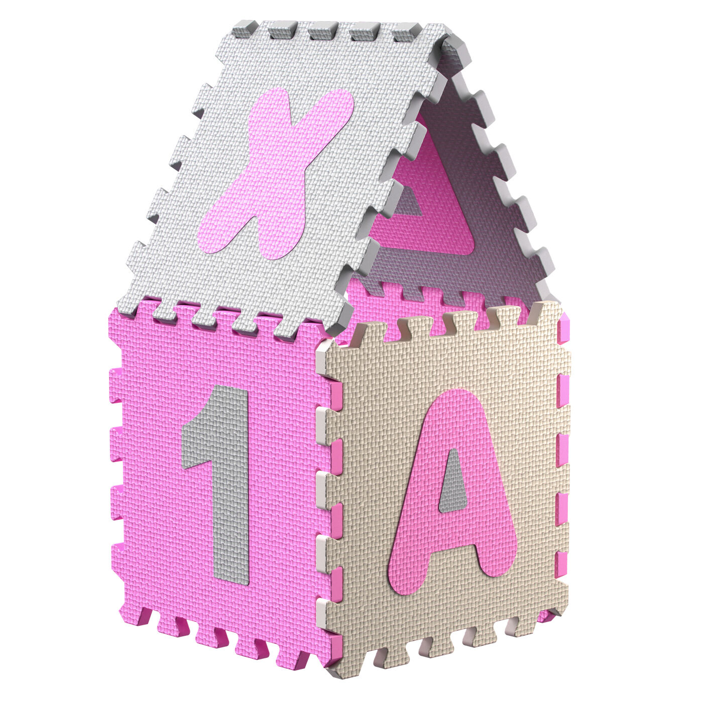 Puzzlematte 86-tlg Pink