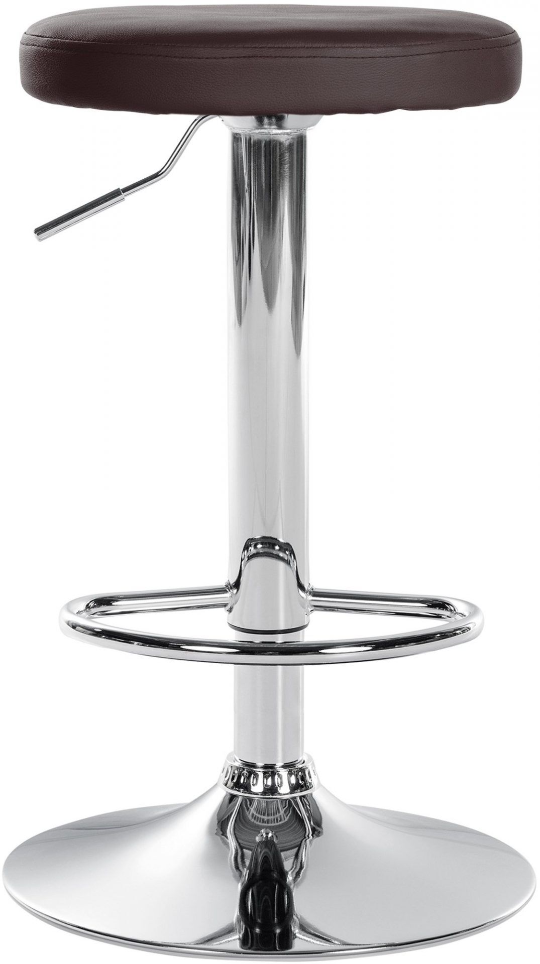 Barhocker Ponte Kunstleder chrom, braun