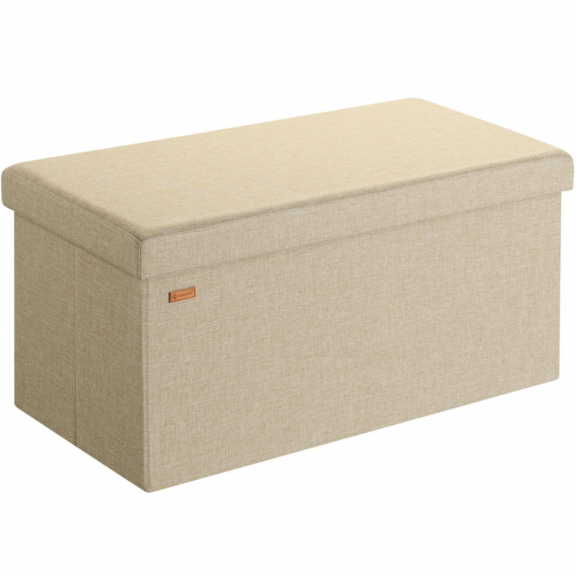 Sitzbank Beige 76x38x38cm MDF faltbar