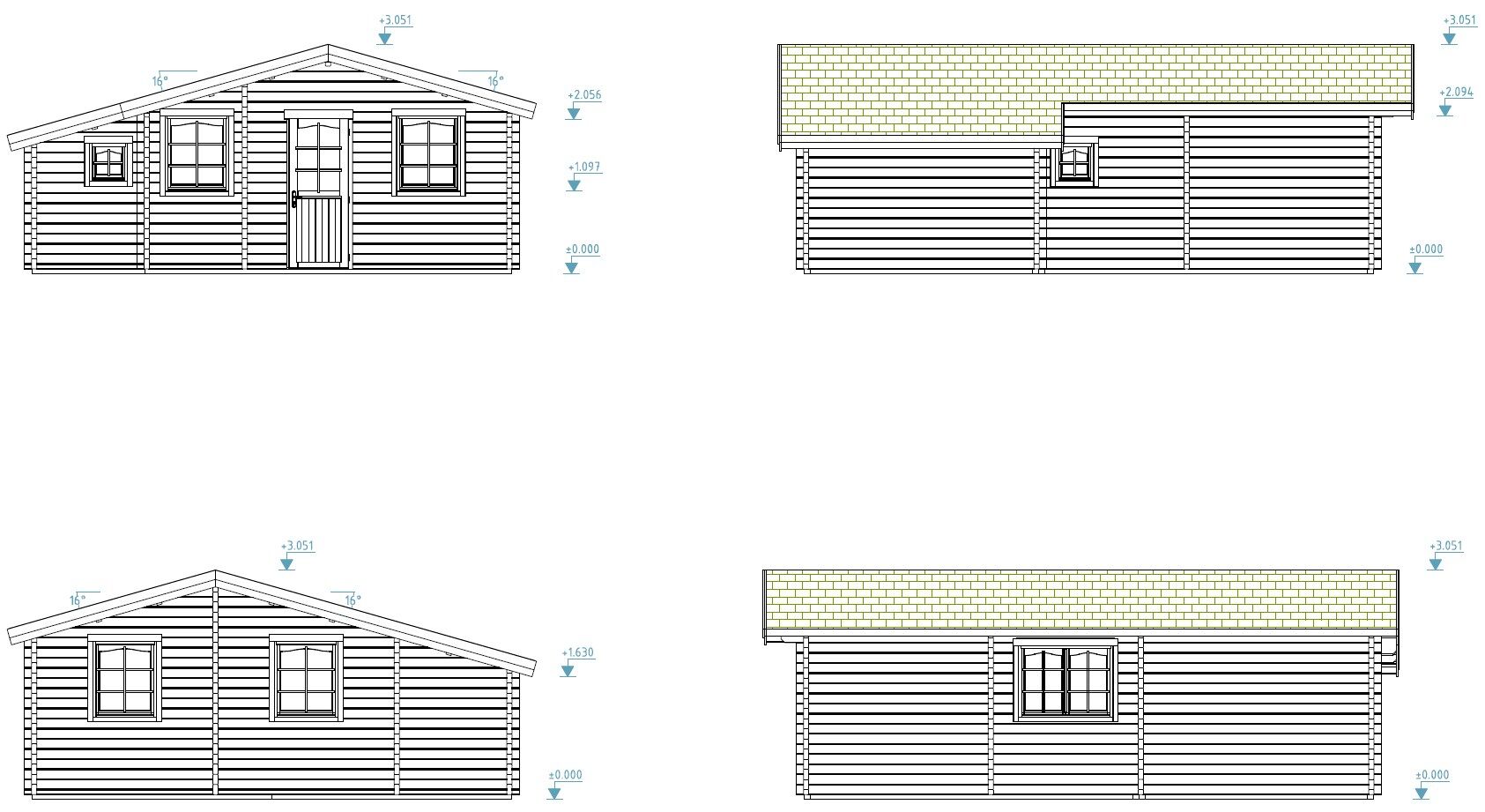 Palmako Ferienhaus Emily 39,2 m²