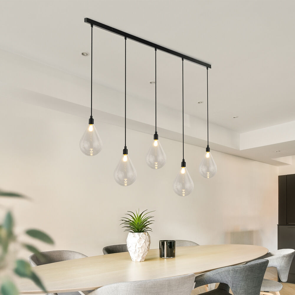 Hängeleuchte aus Glas CELIA Transparent - 5-flammig