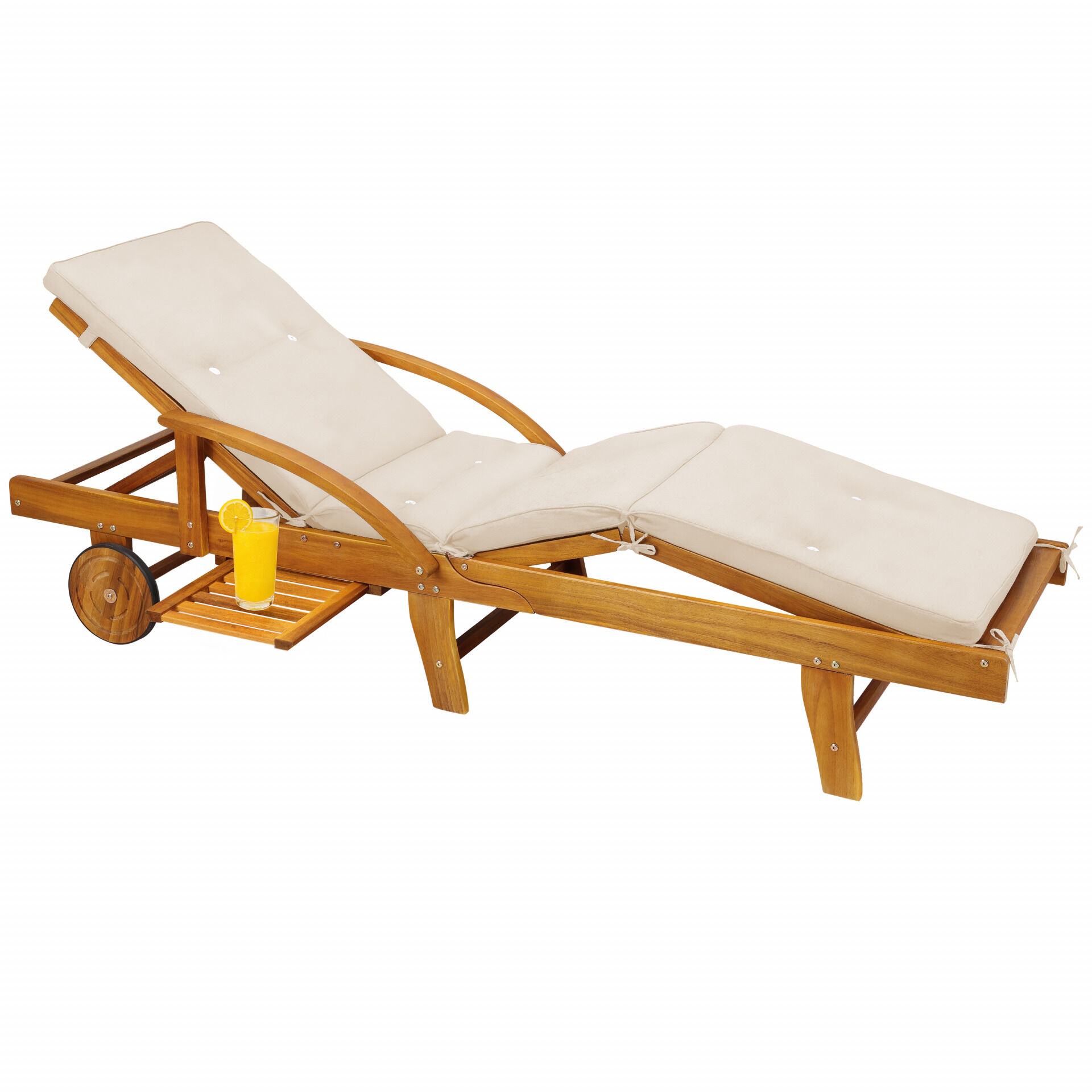 Auflage Sunlounger Creme 195x55x5cm
