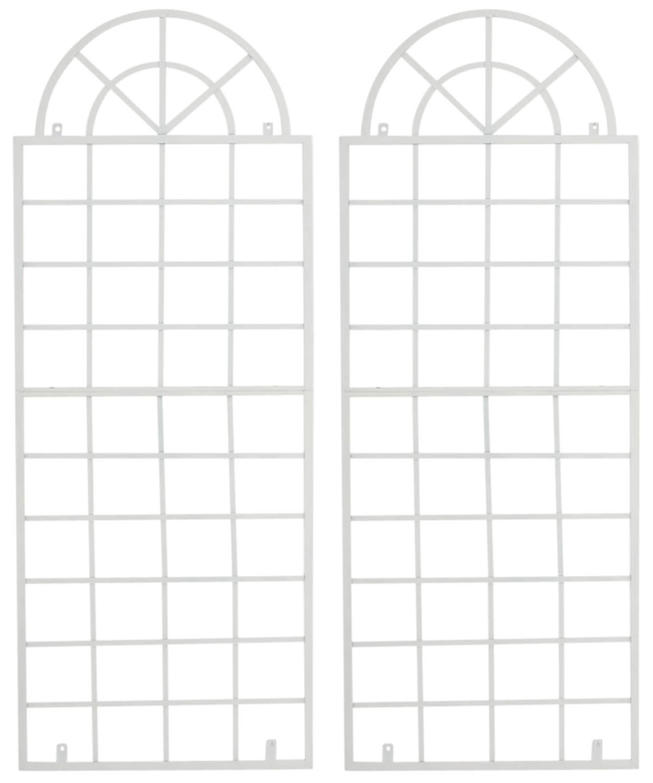 2er Set Rankgitter Viva, weiß