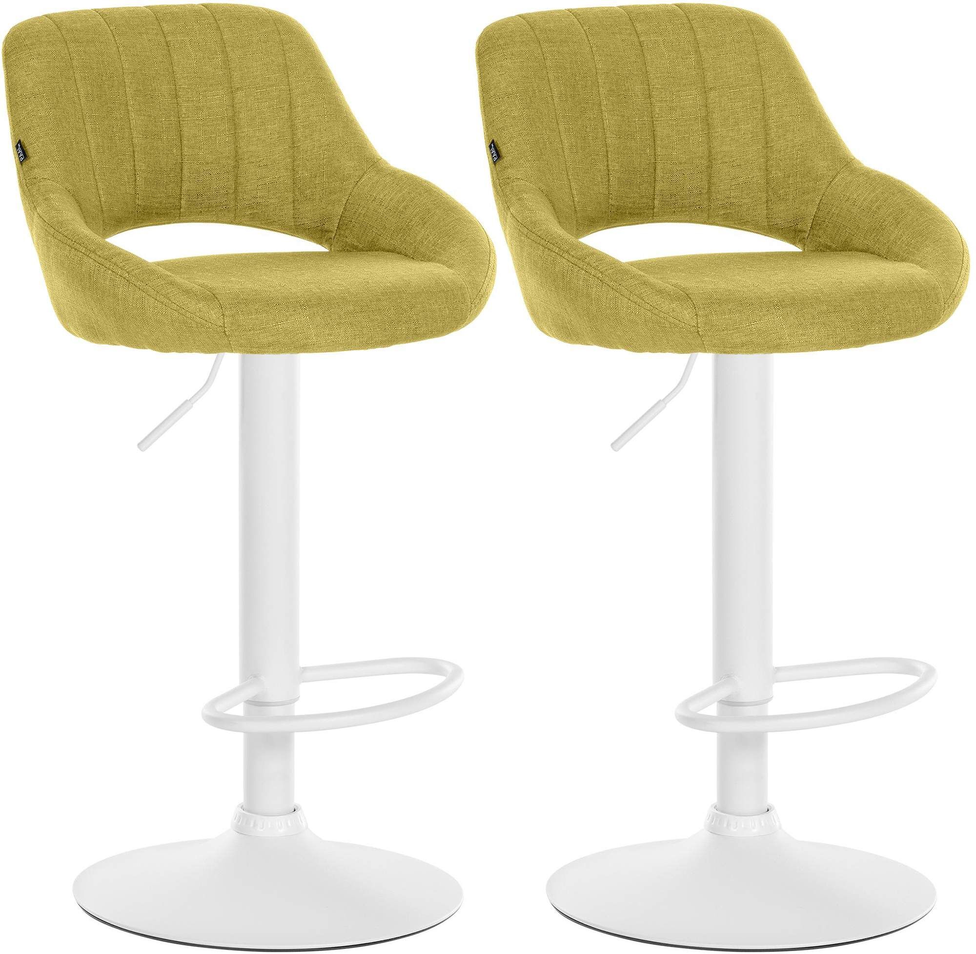 2er Set Barhocker Milet Stoff W, grün