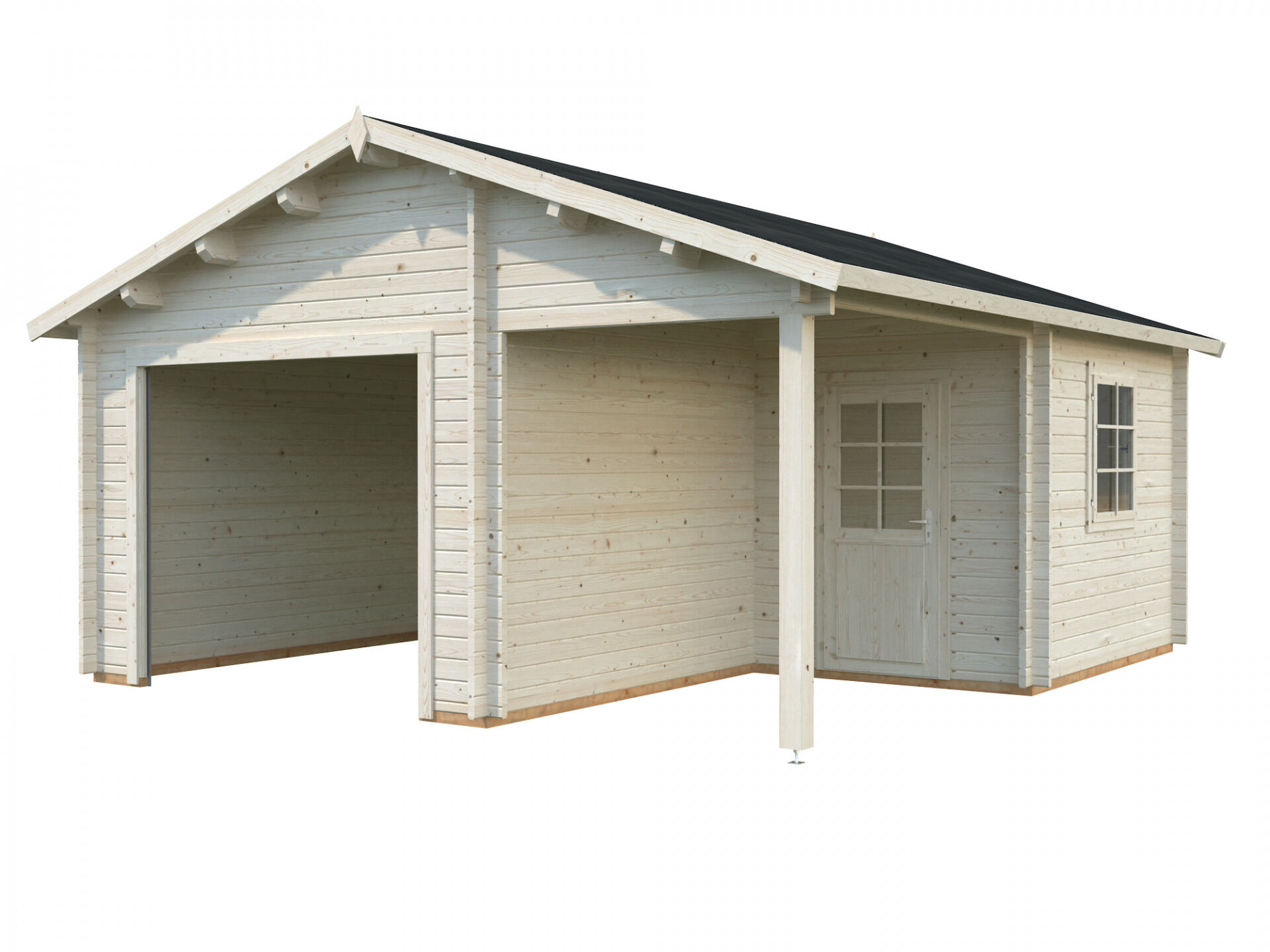 Palmako Holzgarage Roger 21,9+5,2 m²