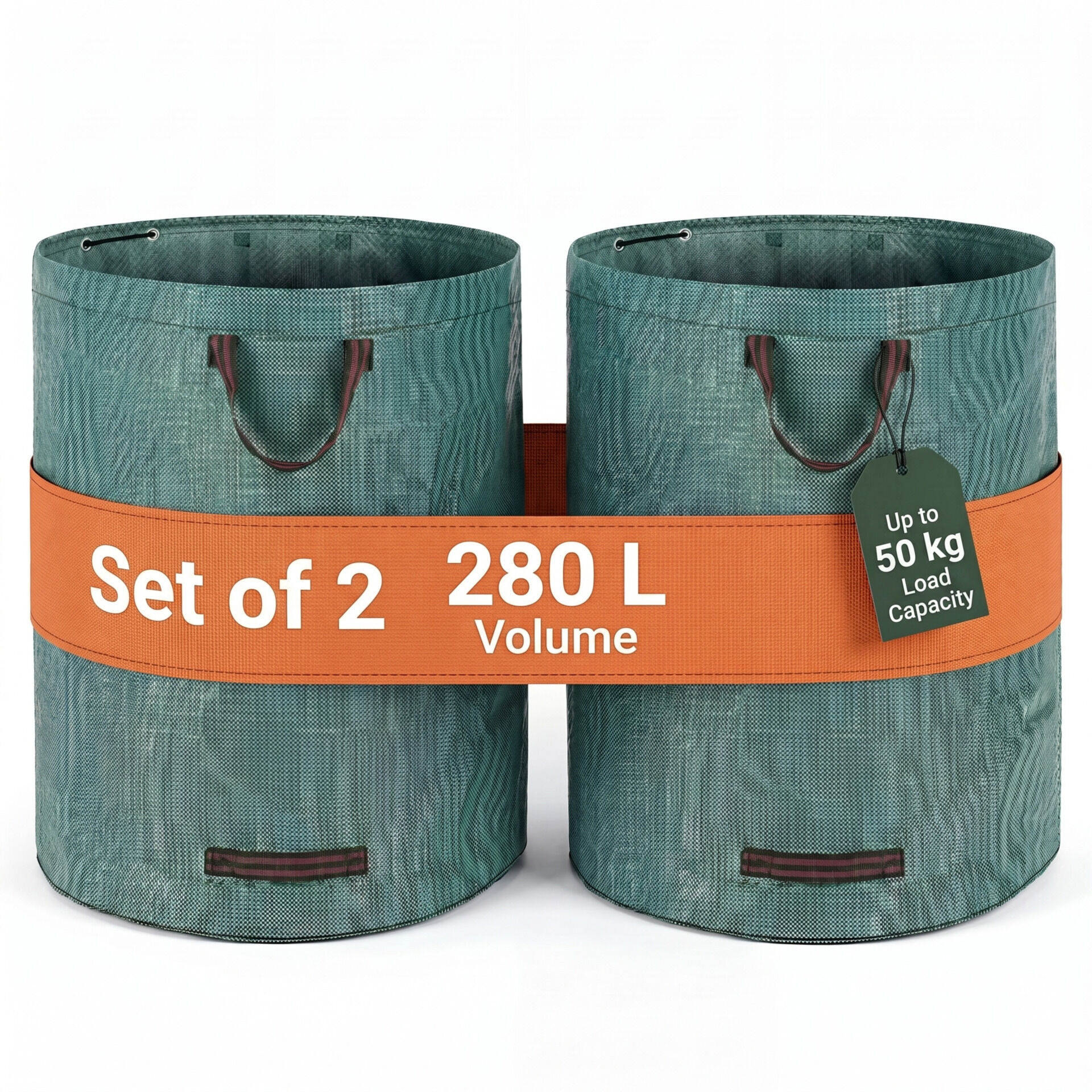Gartentasche 2er-Set 280L max 50kg