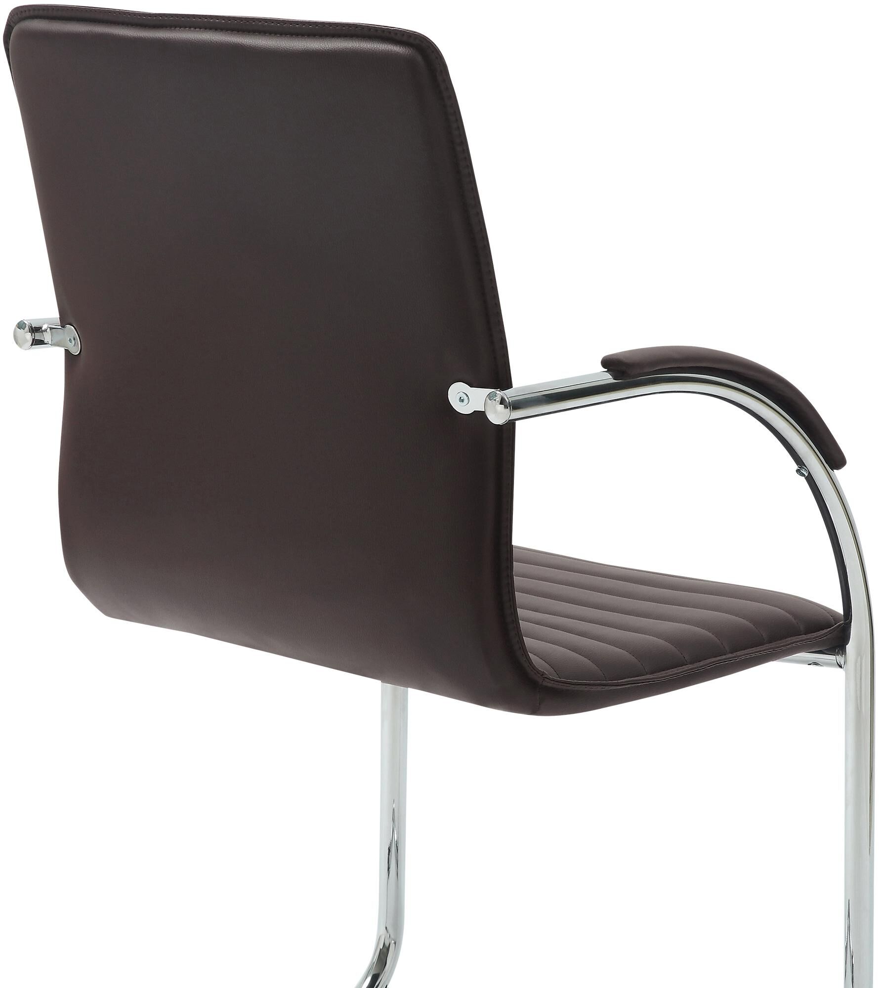 2er Set Besucherstühle Tira Kunstleder, braun