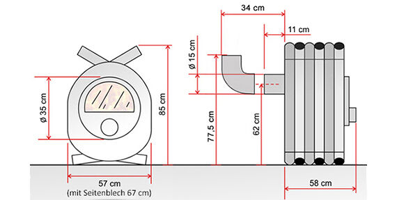 Werkstattofen Bruno Pyro I 13 kW