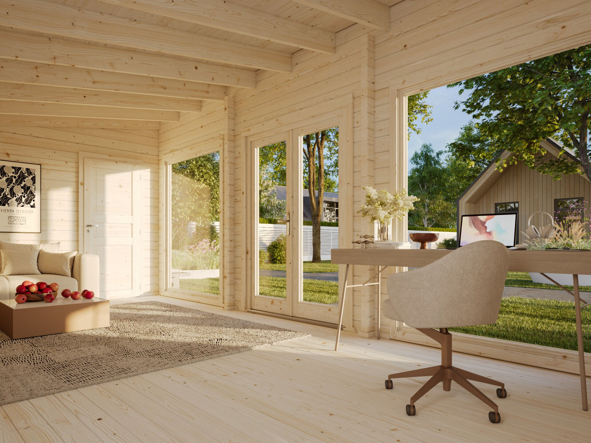 Palmako Pultdach Gartenhaus Heidi 22,8 m²