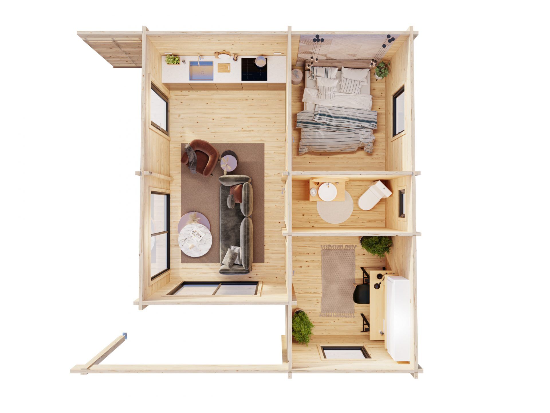 Palmako Ferienhaus Cecilia 30 m2