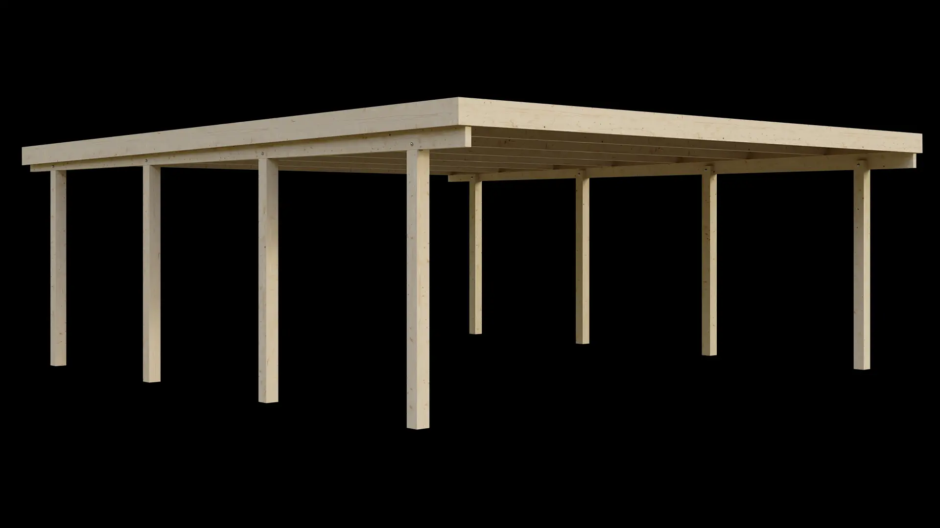 Carport VC 610x700 Fichte