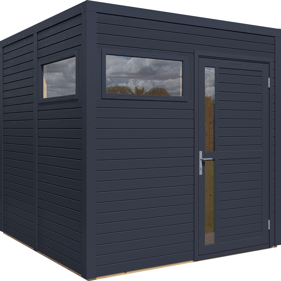 Gartenhaus Cubus 2 Anthrazit 226 x 234 cm
