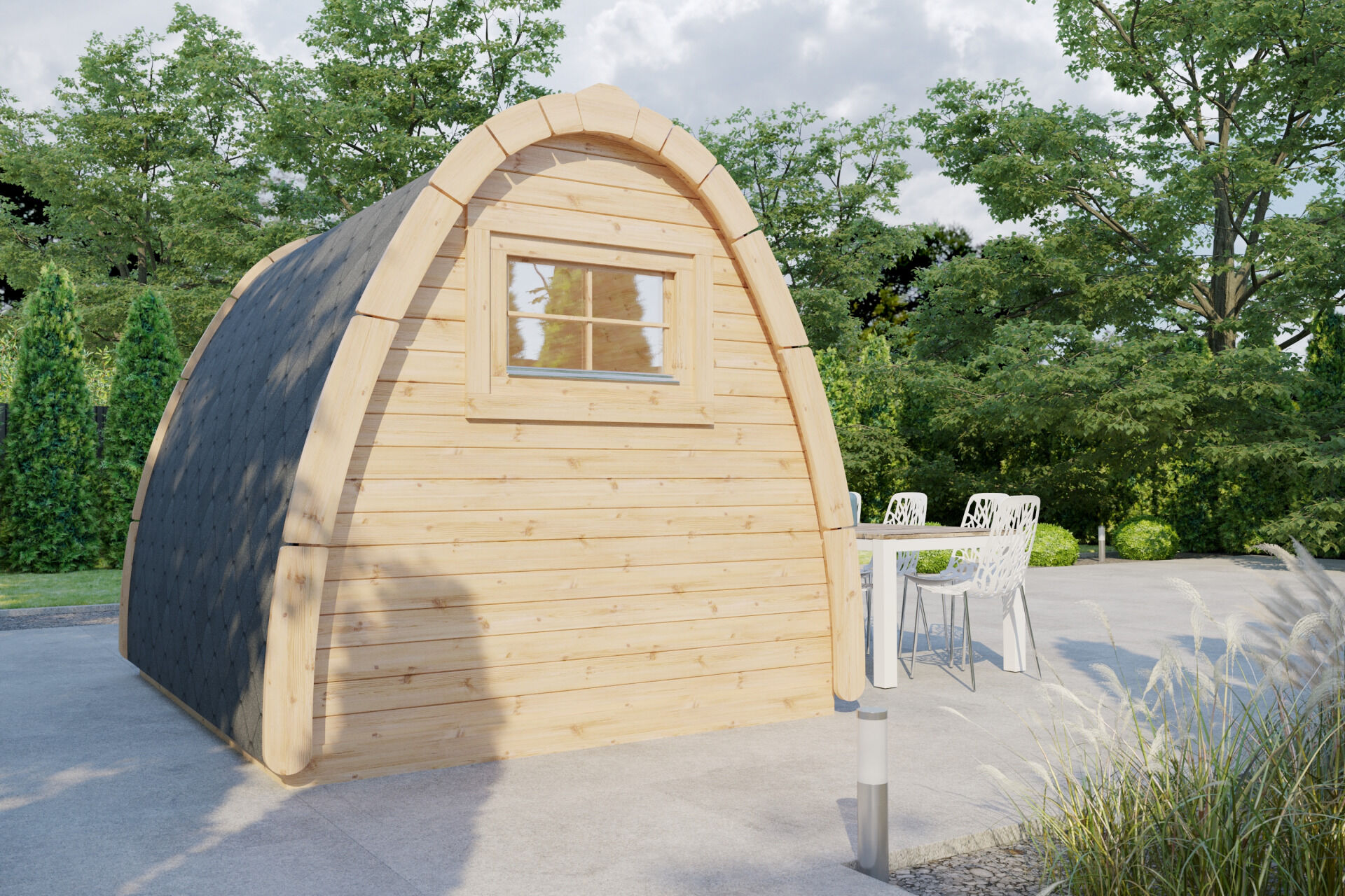 Camping Pod Turku 240x300, montiert