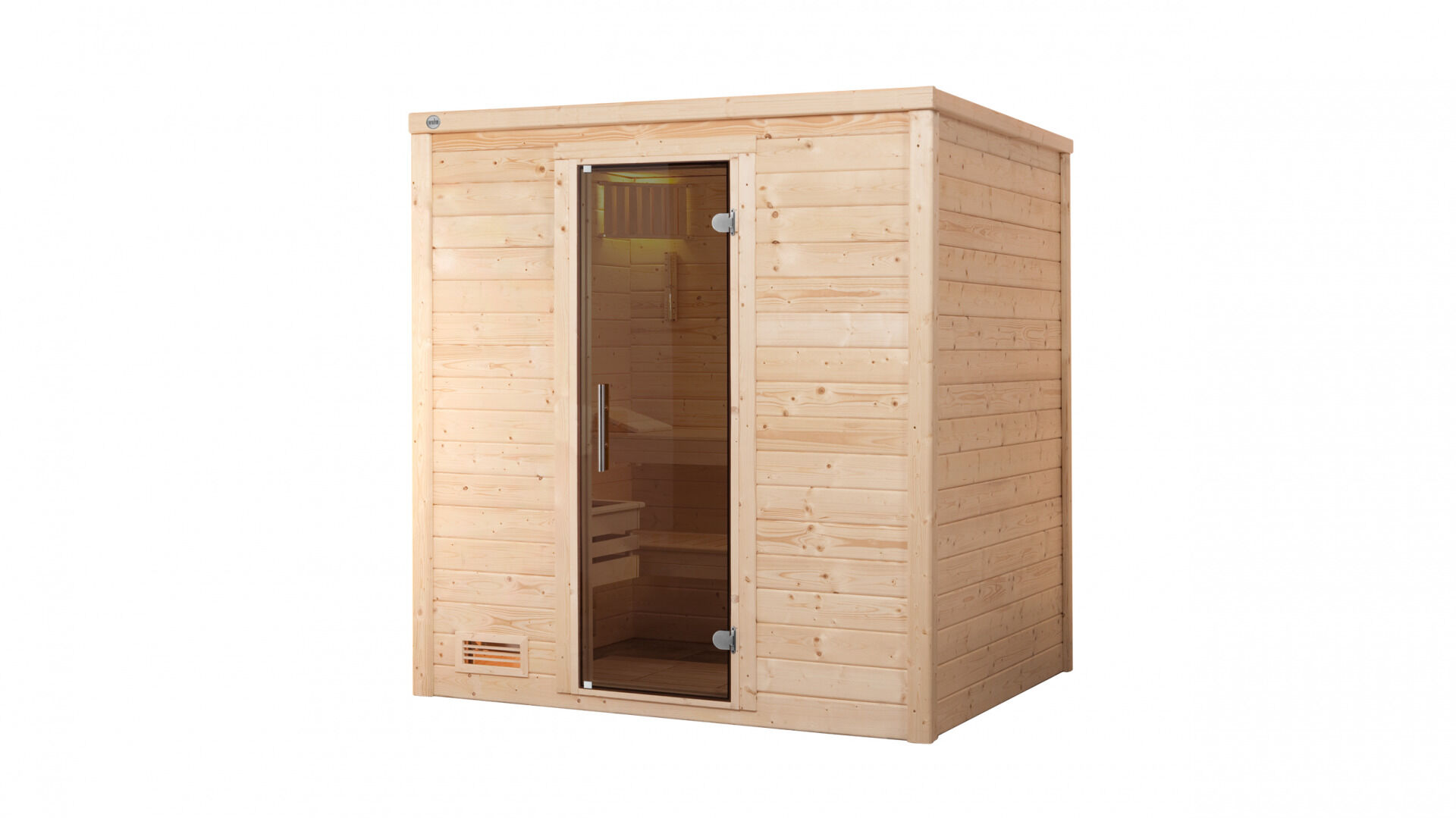 weka Premium-Massivholzsauna 45 mm BERGEN 1, ohne Ofen, ohne Beleuchtung