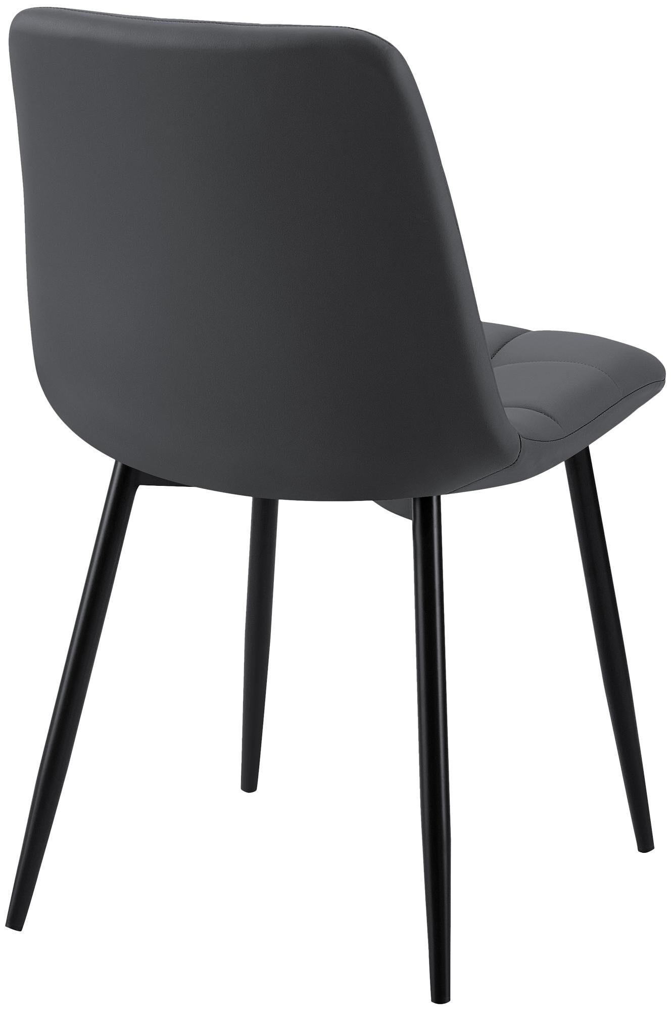 Esszimmerstuhl Antibes Kunstleder, schwarz