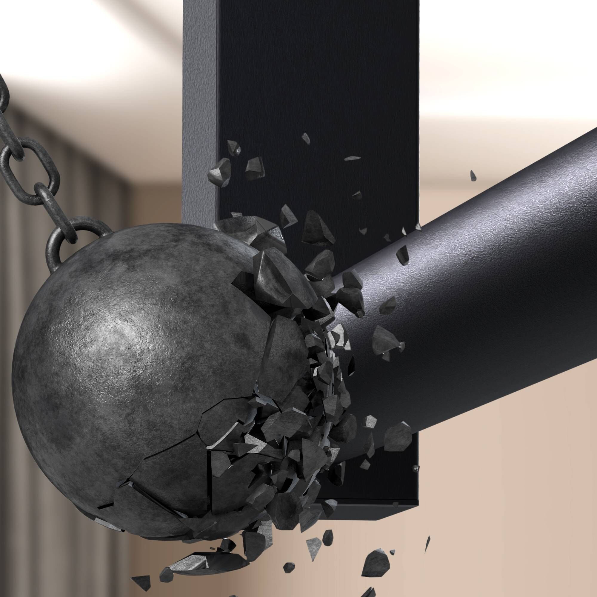 Kleiderstange Fenton 80x80 cm, schwarz