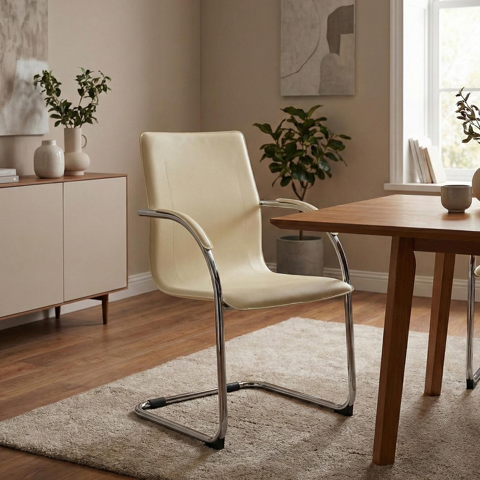 Besucherstuhl Noeleen, creme