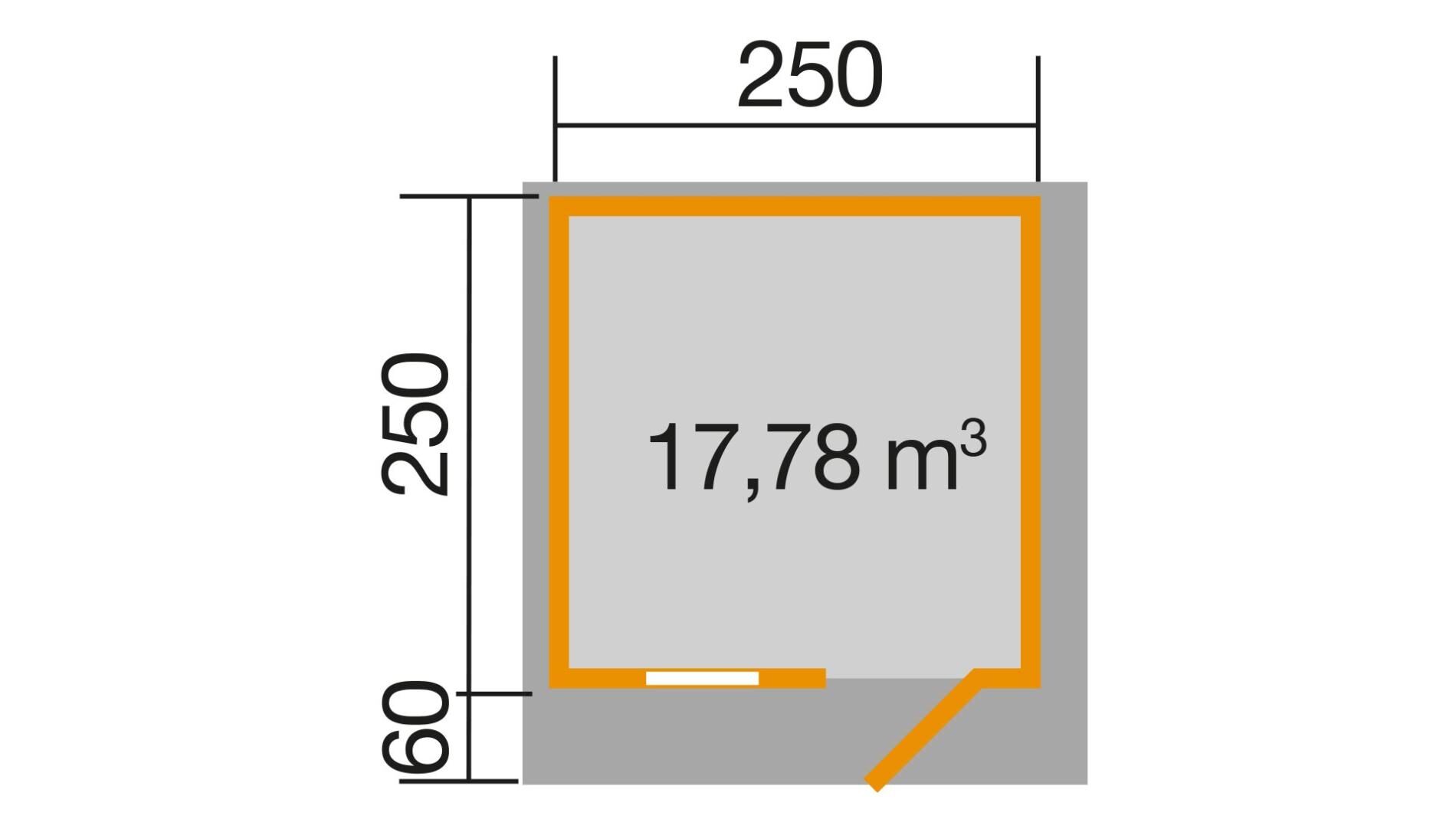 weka Gartenhaus 131 - 3,0x3,2m