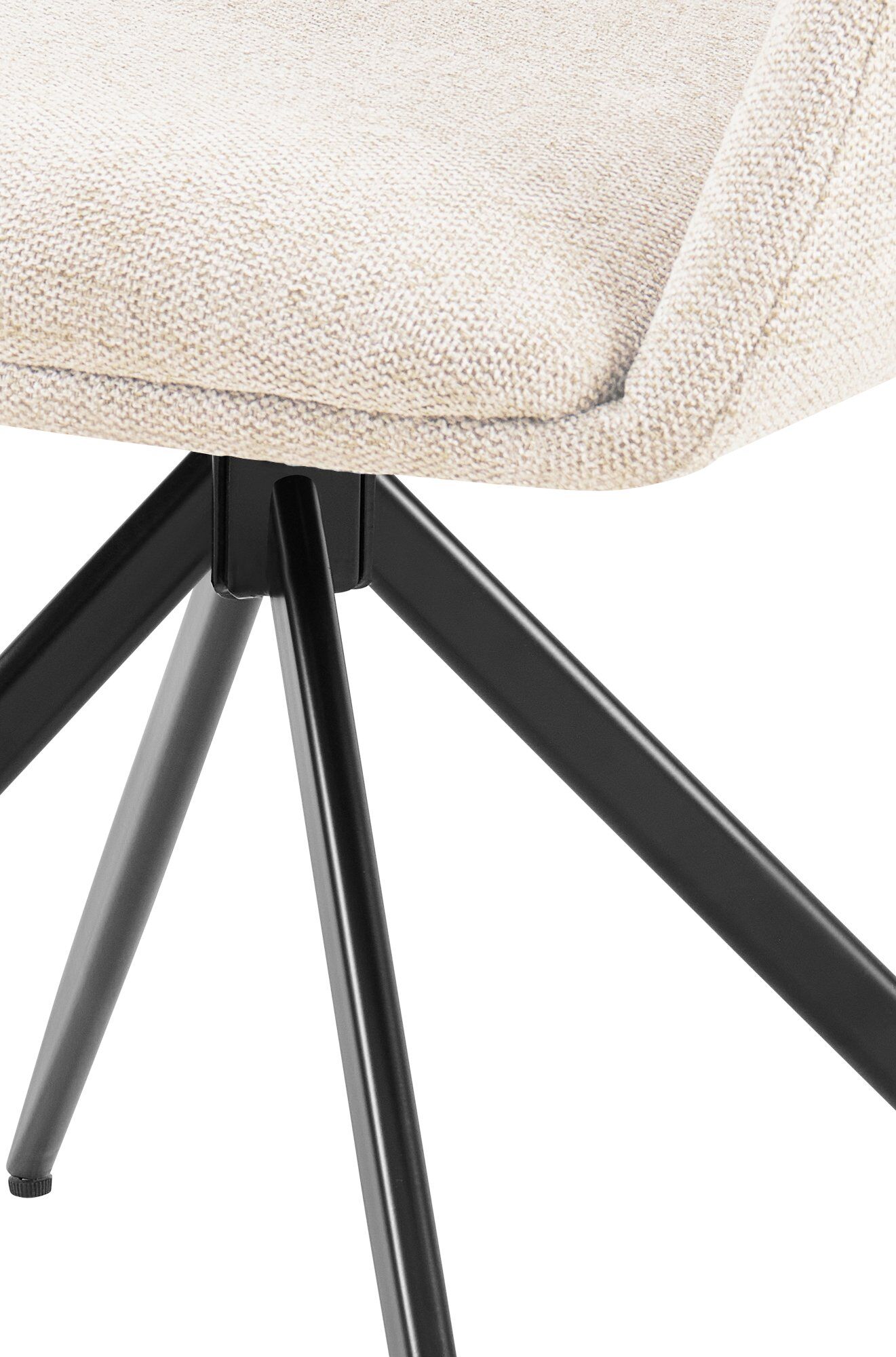 Esszimmerstuhl Olema Stoff, creme