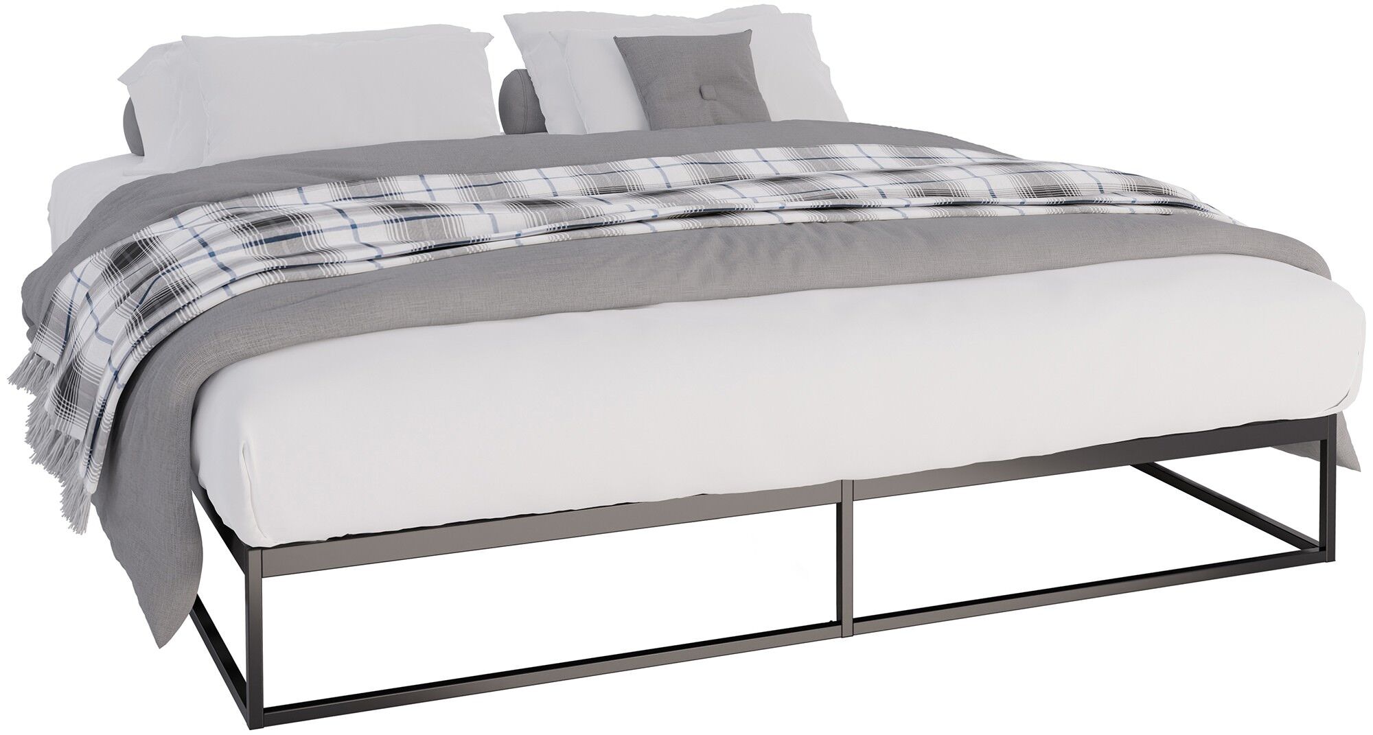 Metallbett Scala 200x180x25 cm, schwarz