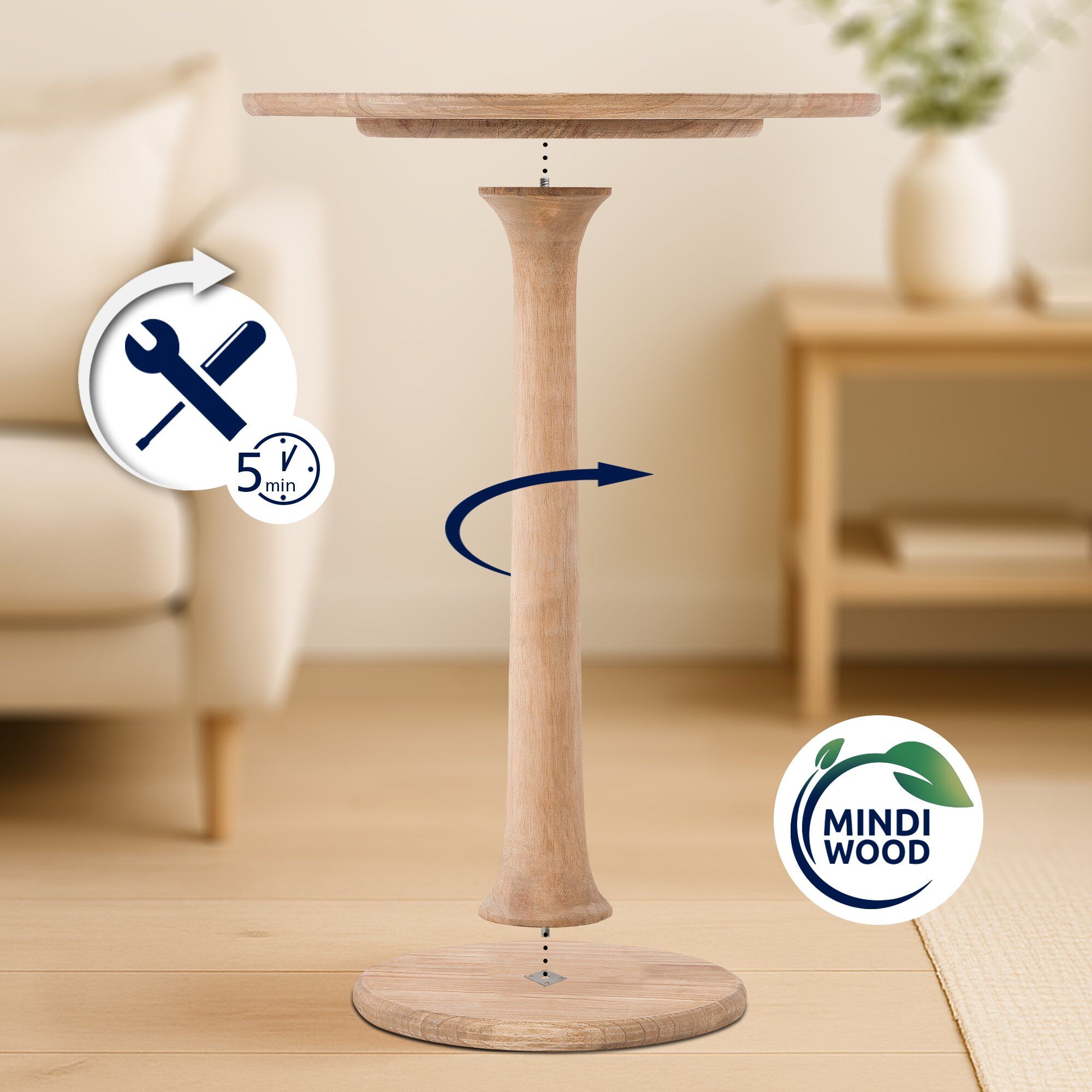 Beistelltisch Farragut, natura