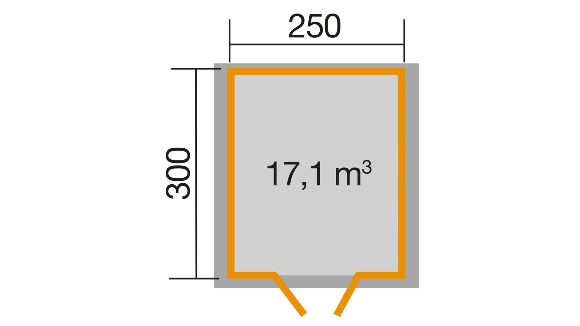 weka Gartenhaus Premium28 DT 3,0x3,3m
