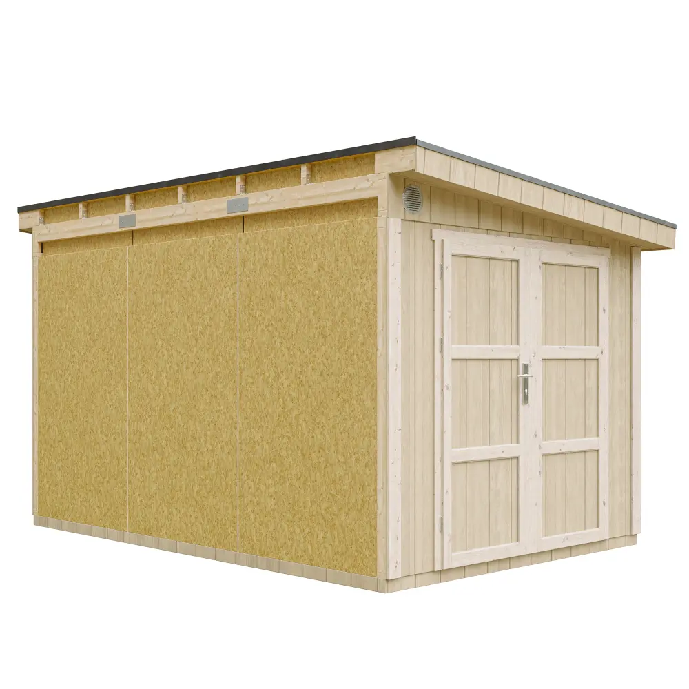 Pultdach Gartenhaus Norge 12 mit LP® SmartSide® M939 – 236 x 368 cm – 9 m2