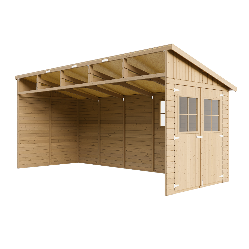 Holzschuppen M341 – 201 x 493 cm – 10 m2