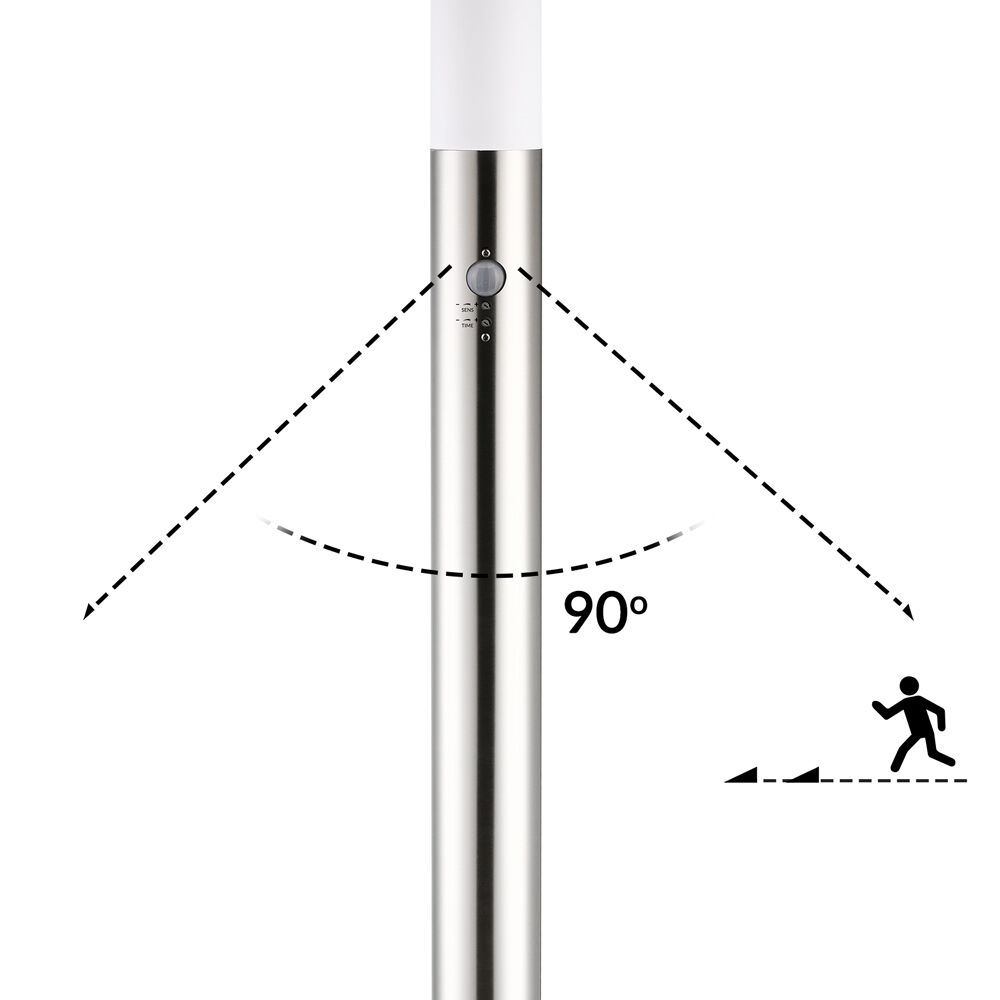Wegeleuchte Ivy Edelstahl mit Sensor