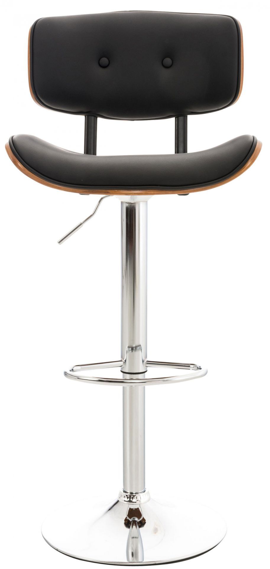 Barhocker Sarnia Kunstleder, walnuss/schwarz