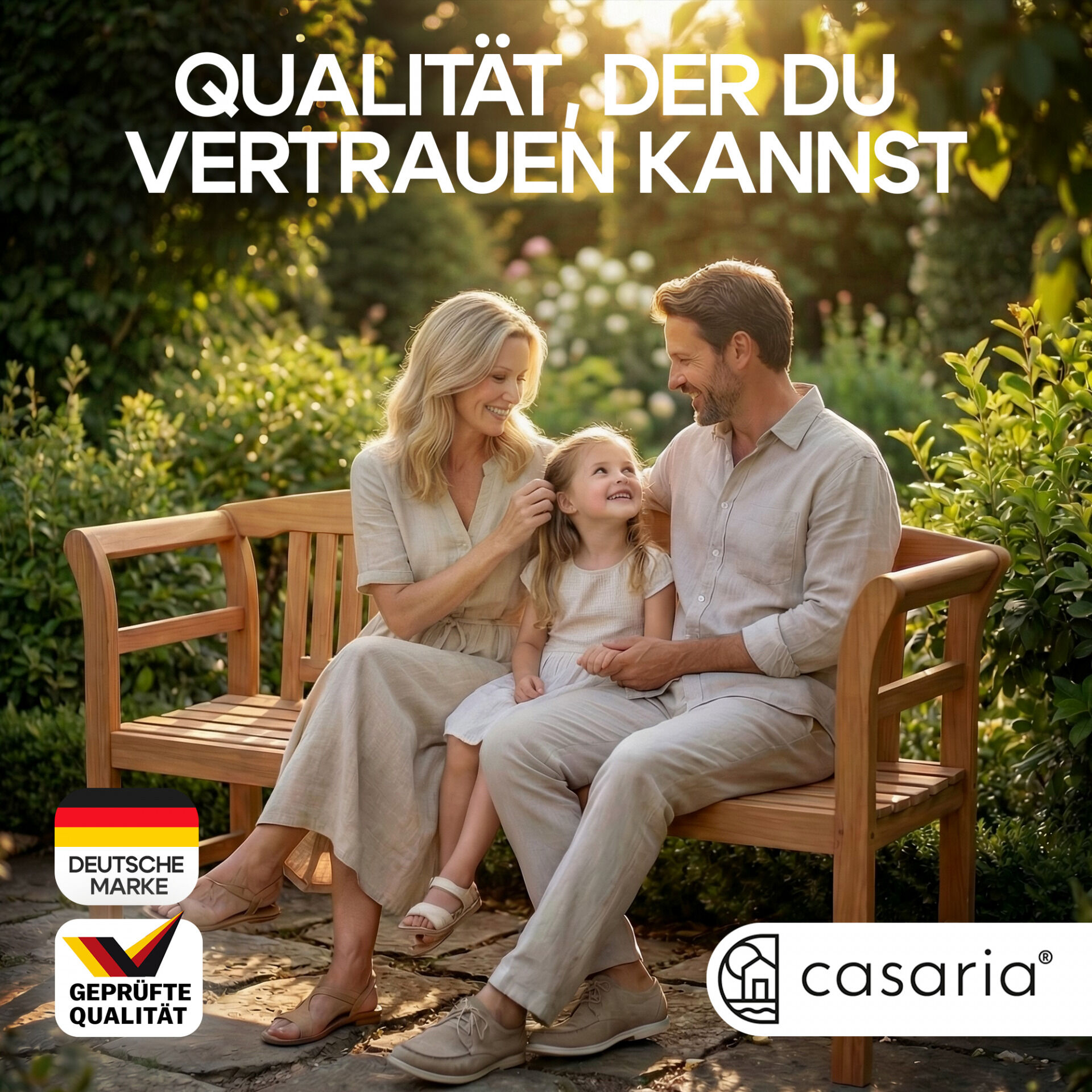 Gartenbank Rose Eukalyptusholz FSC®-zertifiziert 157x45x82cm