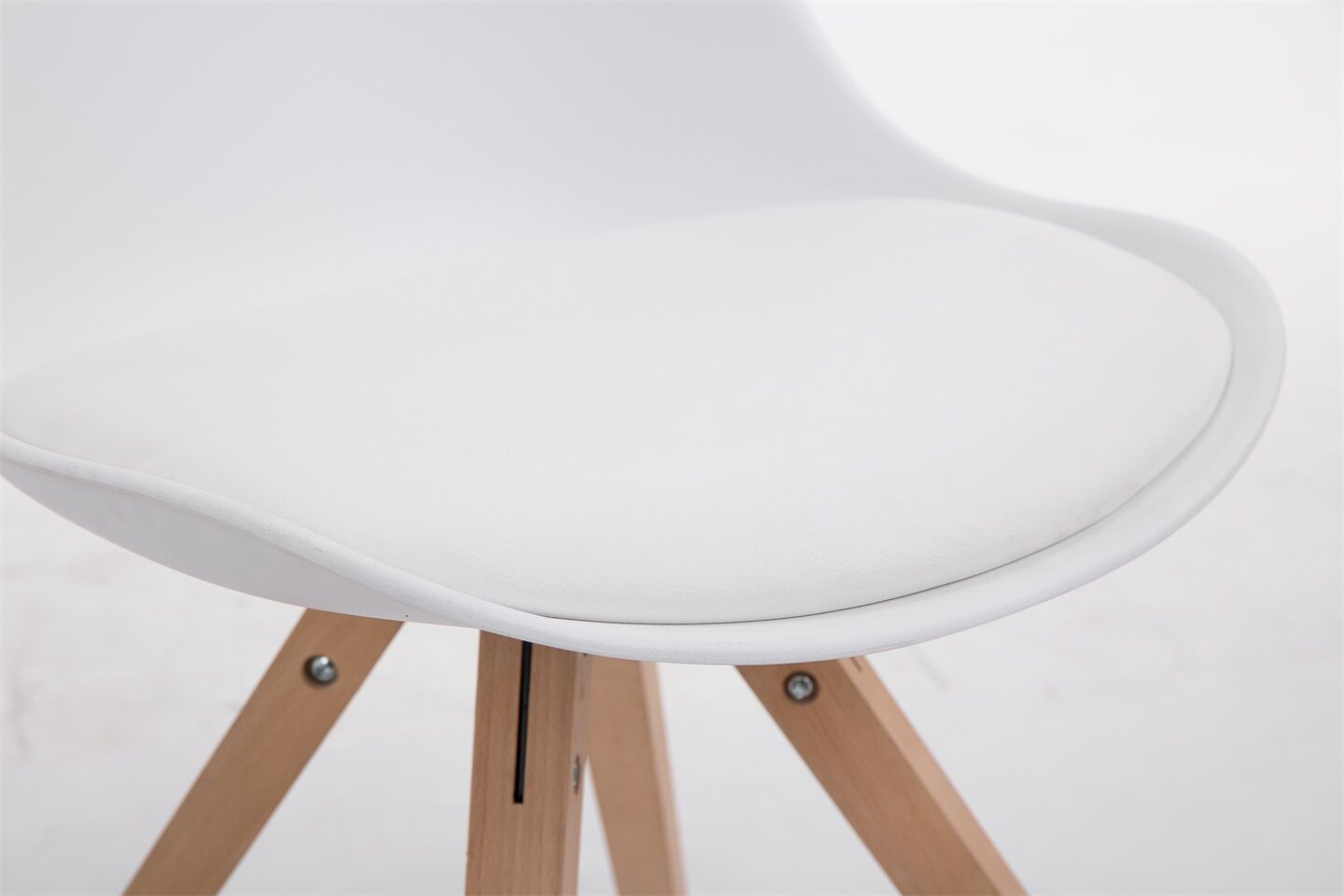 Besucherstuhl Toulouse Natura Square, weiß