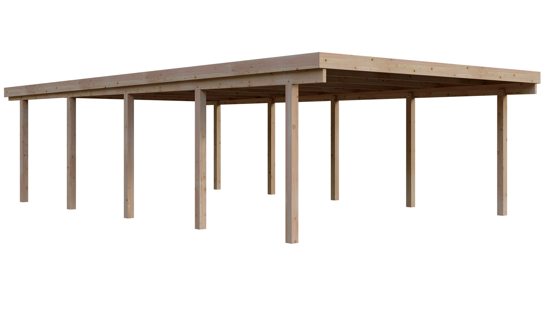 Carport Holz 510x900cm Lärche