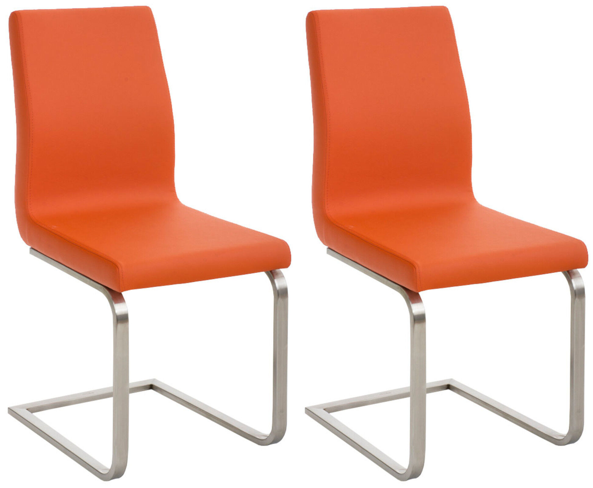 2er Set Esszimmerstühle Belfort, orange