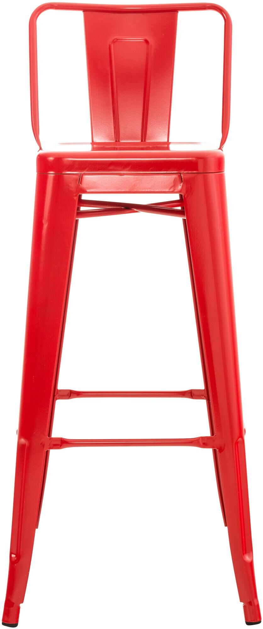 4er Set Barhocker Mason, rot