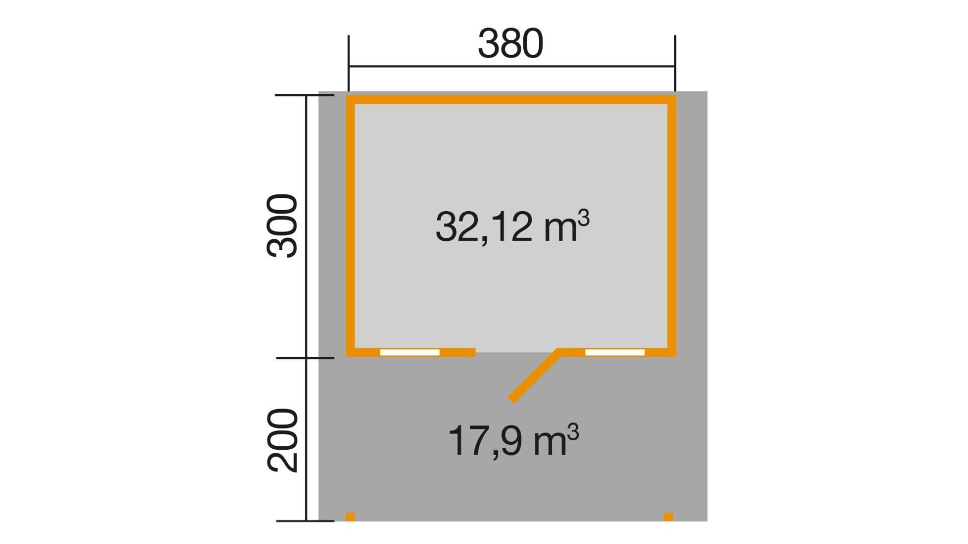 weka Gartenhaus 135 A 4,6x5,1m