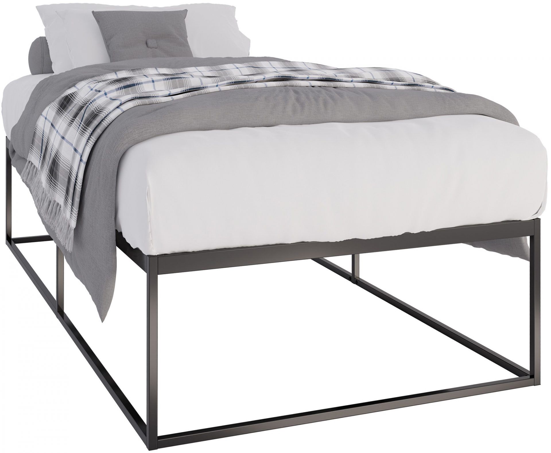 Metallbett Scala 200x100x46 cm, schwarz