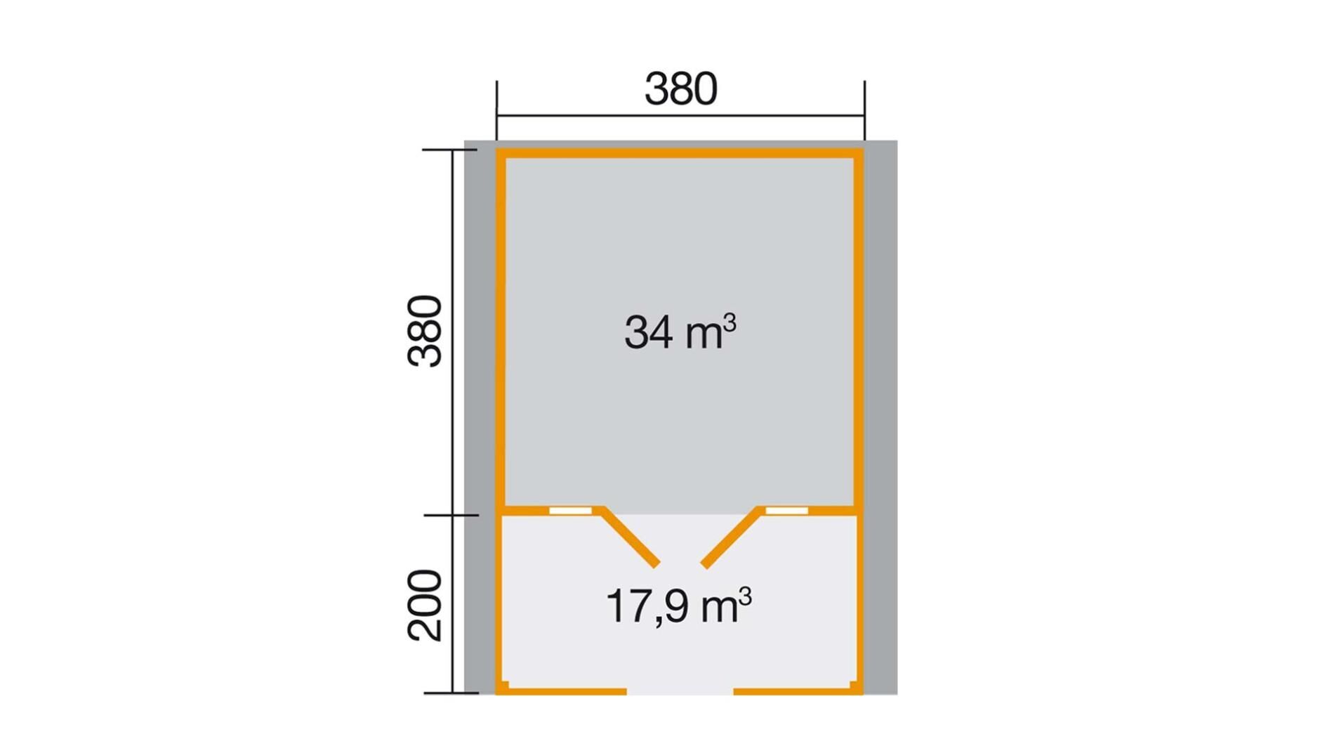 weka Weekendhaus 137 B Gartenhaus 4,6x5,9m