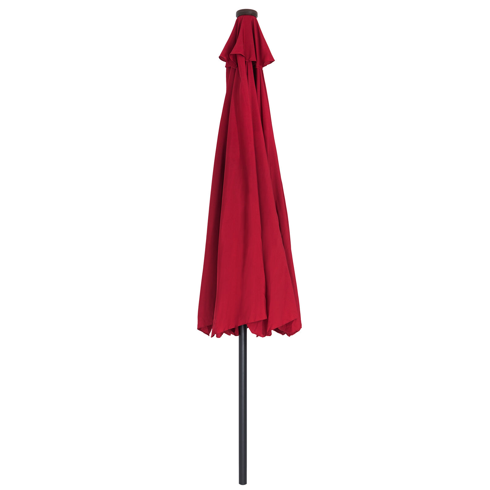 LED Solar Sonnenschirm Athen Rot Ø330cm UV-Schutz 80+